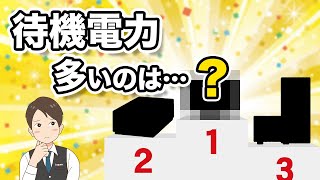 待機電力が高い家電TOP10が判明！電気代も教えます [upl. by Duarte]