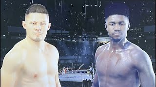 Nate Diaz vs Lerrone Richards UNDISPUTED boxing [upl. by Aisatnaf]