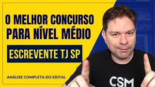 EDITAL ESCREVENTYE TJSP O MELHOR CONCURSO PARA NÍVEL MÉDIO [upl. by Anairb]