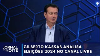 Canal Livre recebe Gilberto Kassab presidente do PSD  Jornal da Noite [upl. by Ynnattirb]