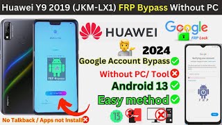 Huawei Y9 2019 JKM LX1 FRP Bypass 2024 Google Account Remove FRP Unlock Without PC [upl. by Temirf]