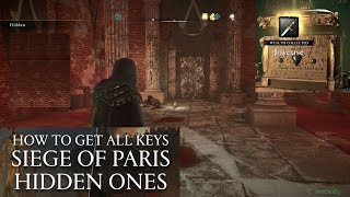 Hidden Quest and Lutetia Bureau All 3 Keys Locations Siege of Paris  Assassins Creed Valhalla [upl. by Ahtaela581]