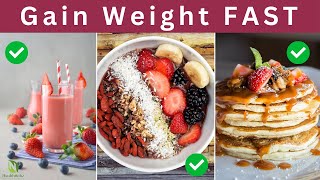 Gain Weight FAST With These Surprising Breakfast Foods [upl. by Flam]