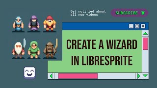 How to Design a Wizard in Libre Sprite Pixel Art Tutorial [upl. by Haonam157]