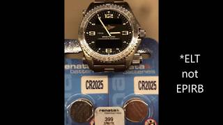 Breitling Emergency 1  Battery Replacement [upl. by Waltner]