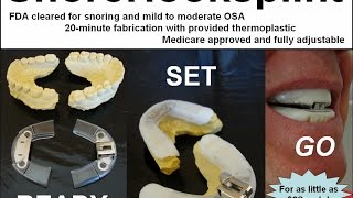 SnoreHook Splint Fabrication Protocol [upl. by Hoopen]