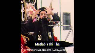 Mola Ali ki Shayari ♥️ SherEKhuda  Moulana Syed Naqi Imam Rizvi [upl. by Econah254]