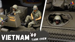 How to Paint Vietnam War US Tanker Figures  135 Figure Painting Tutorial [upl. by Kleinstein636]