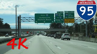 ⁴ᴷ Interstate 95 Metro Jacksonville FL southbound 4K VIDEO [upl. by Brom]