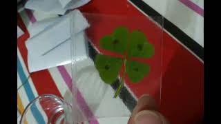 🍀 Como  How to  Plastificar un trebol de 4 hojas facilmente  Plasticize a 4 leaf Clover  Old  🍀 [upl. by Yalc]