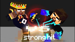 Xdjames vs King Herobrine  minecraft animation [upl. by Natanoy861]