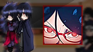 Uchiha clan react to pt135 Izuna fugaku mikoto sarada  Sakaratocyo  reaction vid [upl. by Jessamyn]