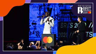 Stormzy wins Male Solo Artist  The BRIT Awards 2020 [upl. by Sothena]