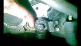 Worn tensioner shock absorder rubber on 190d [upl. by Anirret]