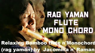 Flute Relaxation Music  Monochord  Himalayan flute  Rag Yaman  Jacomina  Raman flute [upl. by Abehs]