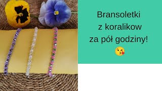 179 Jak zrobić bransoletki z koralików za pół godziny koralikowapasjazlena koraliki tutorial [upl. by Frere11]