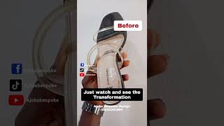 See How I Revamp This Peeling Shoe  Shoe Revamp 05 shorts shoerestoration shoerepair shoecare [upl. by Michail]