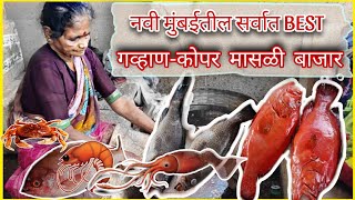 गव्हाण चं सर्वात स्वस्त wholesale Fish Market 🦑🛒🎣 ulwe [upl. by Eibbor]