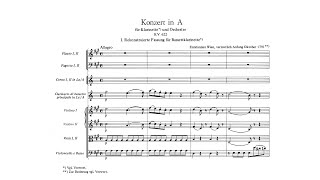 Mozart Basset Clarinet Concerto in A major K 622 with Score [upl. by Atikihs65]