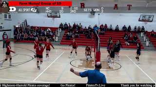 North Central Thunder vs HighmoreHarrold Pirates VB [upl. by Nosyaj]