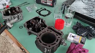 Honda NSS250 project part 2 Engine assembly camshaft timing and valvels adjustment [upl. by Antin]