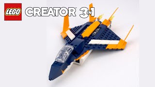 Supersonic Jet 31126 LEGO Creator 3in1 shorts [upl. by Nytsyrk]