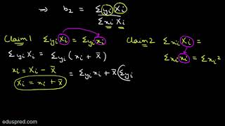 Derivation of Slopes Estimator using OLS Method Simple Linear Regression [upl. by Kenji]