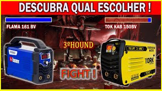 MAQUINA INVERSORA DE SOLDA BOXER FLAMA 161 BV VS TORK KAB 150 BV NAS MESMA CONDIÇÕES [upl. by Sisto]