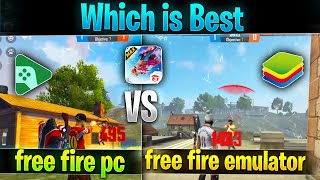 Free Fire PC VS Free Fire Emulator  Which one gives you better gameplay  full comparison amp testing [upl. by Hernardo]