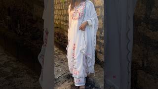 AJIO Kurta set unboxing and try on  whitekurta kurtaset ajio 2024 [upl. by Salvidor387]