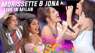 The ultimate diva showdown Waleska amp Efra react to Jona versus Morissette  ASAP NATIN TO in MILAN [upl. by Anairad]