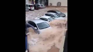 breakingnews Heavy Rains Trigger Devastating Floods in LAmetlla de Mar Spain [upl. by Moses]