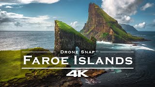 Faroe Islands 🇫🇴  by drone 4K [upl. by Katlin602]