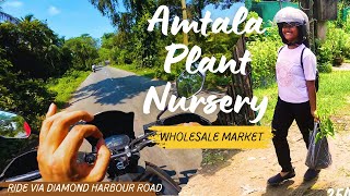 Bike Ride to Amtala via Diamond Harbour Road NH12 motovlog plantnurseryvisit djiosmoaction4 [upl. by Oyam]