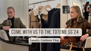 Luxury Fashion Vlog TOTEMEs new SS 24 Collection Evening outfits [upl. by Adgam]