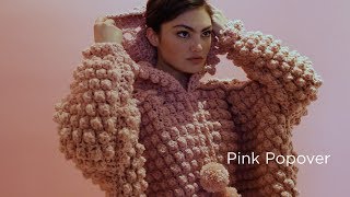 Pink Popover crocheted with Vannas Choice® [upl. by Attelrac]