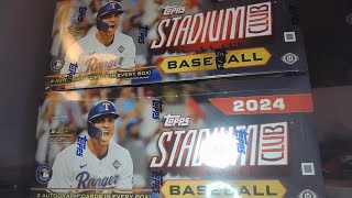 2024 Stadium Club 2 Box Baseball Cards Hobby Group Break [upl. by Lauraine741]