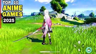 Top 10 Best ANIME RPG Games 2025  Best Upcoming RPG game Android 2025 amp iOS Most Anticipated game [upl. by Eelanaj]