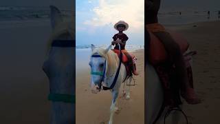 Horse riding  kids horse riding puri Sea beach mv sutapa [upl. by Yrocal]