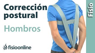 Ejercicio de corrección postural con cincha para hombros adelantados y espalda encorvada [upl. by Jobye492]