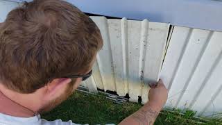 How to install mobile home skirting [upl. by Clayson]