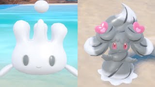 Pokemon Scarlet and Violet the Indigo Disk First shiny of the DLC Shiny Milcery and Alcremie [upl. by Andrej]