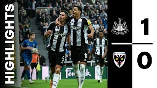 Newcastle United 1 AFC Wimbledon 0  Carabao Cup Highlights [upl. by Yanetruoc]