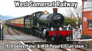 West Somerset Railway  Almost SEASONS END 7828 Odney Manor amp WSR Mogul 9351 do the HONOURS [upl. by Odella803]