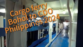 Cheap travel overnight Cargo Ferry  Philippines 2024 [upl. by Heisser]