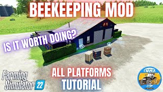 BEEKEEPING MOD TUTORIAL  Farming Simulator 22 [upl. by Neersan]