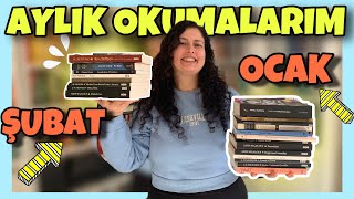 OCAK Ayı Okuduklarım  ŞUBAT Ayı Okuyacaklarım  Kitap Okuma Hedeflerim Havagi Aylık Okumaları [upl. by Ullyot]