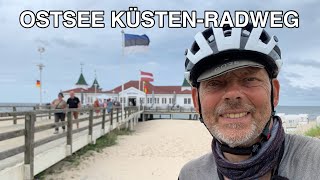 🇩🇪 Ostsee KüstenRadweg 1  Von Ahlbeck auf Usedom über Wolgast nach Loissin [upl. by Oeramed242]