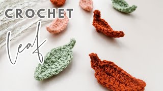 CROCHET How to crochet a leaf  Bella Coco Crochet [upl. by Timmons]