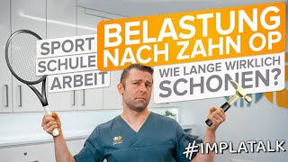 Wie lange muss man schonen nach ZahnOP  Weisheitszahnentfernung  Implantationen [upl. by Nnaaras102]